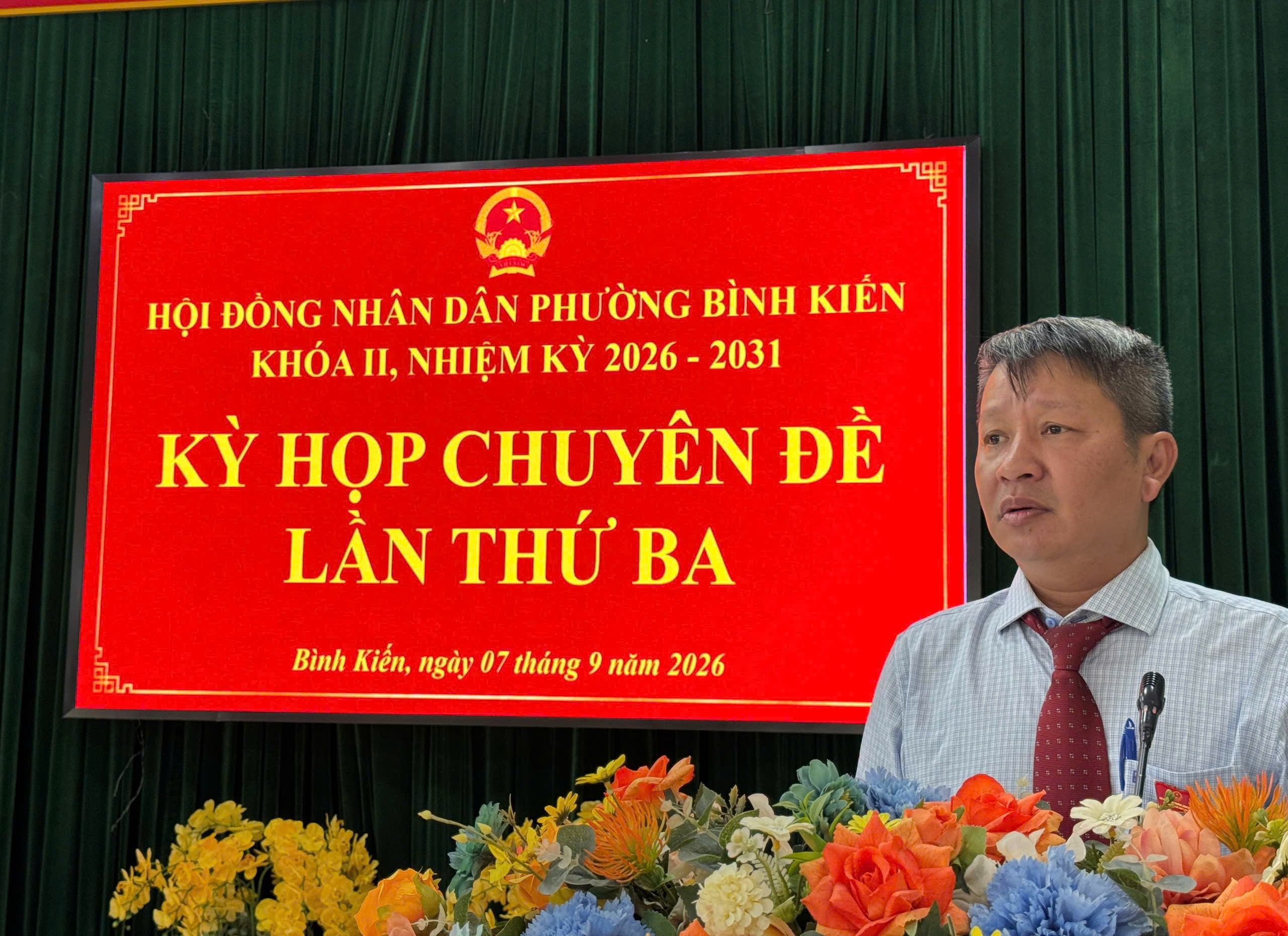 Hội đồng nhân dân phường Bình Kiến tổ chức Kỳ họp thứ Ba (kỳ họp chuyên đề)